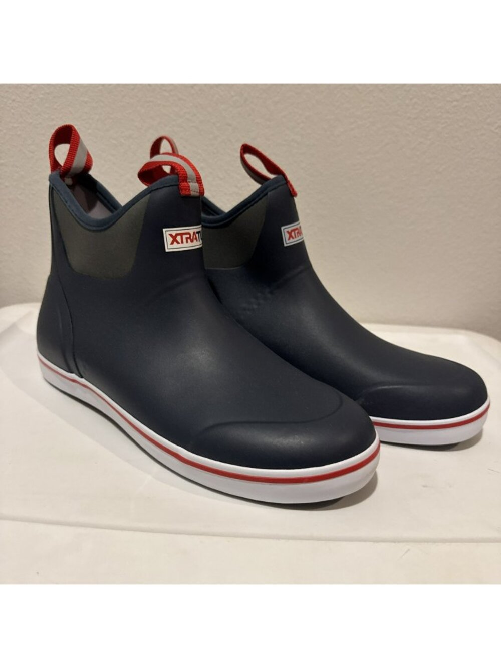 XTRATUF  6 Inch Mens Full Rubber Ankle Deck Boots Nacy size 9-22723